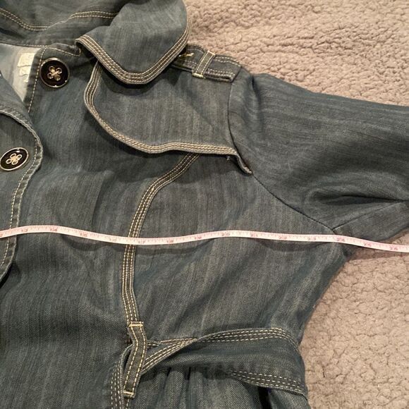CJ Banks Denim Jean Jacket Size 1X Plus Size - Picture 9 of 12